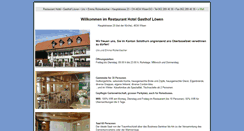 Desktop Screenshot of gasthof-loewen-wisen.ch